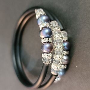 Pearl and Crystal Rope Bracelet